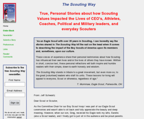 thescoutingway.org: The Scouting Way: Inspirational stories for Boy Scouts, Girl Scouts, Cubmasters, Scoutmasters, and Pack/Troop Leaders
Live life The Scouting Way - Trustworthy, Loyal, and Brave!