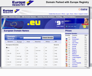 boomtown.info: www.boomtown.net - Domain parked by Europe Registry
Europe Registry is your European wide domain name registrar providing complete coveragage of European ccTLD domain names including .eu .de .nl .be .es .uk .it .se .ch .pl .at and more member states.
