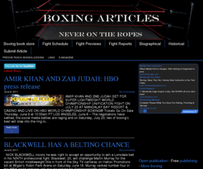 boxing-articles.com: Boxing Articles
Boxing related news and reviews