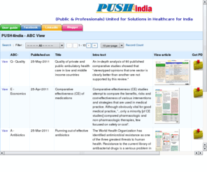 push4india.org: Recent articles
Restoring the doctor-patient relationship to one of mutual respect and trust. Resolving conflicts between healthcare providers and patients amicably.