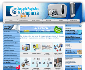 articuloslimpieza.es: Venta de productos y maquinaria de limpieza profesional | Articulos de limpieza desechables - Inicio
Maquinaria & Productos de Limpieza S.L es fruto de la unión de expertos profesionales con amplia experiencia en el sector. Especializados en distribución y venta de productos de limpieza y maquinaria de limpieza profesional, nuestro personal se caracteriza por su constancia y buen hacer.   Material sanitario desechable, Venta de maquinaria de limpieza, Articulos de limpieza desechables, Productos de limpieza, Maquinaria de limpieza profesional, Venta de productos de limpieza