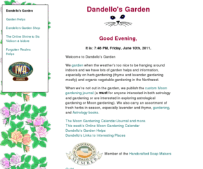 dandello.net: Dandello's Garden - Gardening and More
Herb and organic gardening, Astrology, books and More