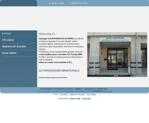 apparecchiacusticicaligiuseppe.com: CALI' GIUSEPPE APPARECCHI ACUSTICI - AUDIOPROTESISTA - GARDONE VAL TROMPIA (BS) IN PROVINCIA DI BRESCIA
Calì Giuseppe, tecnico audioprotesista, vende apparecchi acustici, offre nel suo centro audiometrico a Gardone Val Trompia (BRESCIA) professionalità esperienza, avvalendosi delle tecnologie più avanzate in campo digitale.