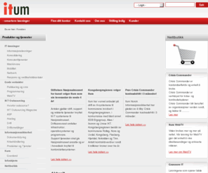 itum.biz: - itum
Itum er en landsdekkende totalleverandør av produkter og tjenester innenfor IT. Vårt hovedfokus er å levere komplette informasjonssystemer til det øvre sjiktet av SMB-markedet, samt offentlig forvaltning i hele Norge.