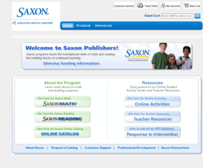 saxonpub.com: Saxon Publishers
