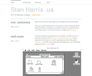 stanharris.us: Stan Harris .us
All The World's a Stage...