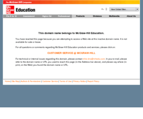 teachingfamilysciences.com: McGraw-Hill Education Parked Domain
Parked Domain