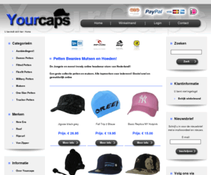 yourcaps.com: Welkom | Bestel Petten, Beanies, Mutsen, Hoeden bij YourCaps
Compleet petten en caps assortiment, met alle grote merken zoals  New Era, 59Fifty, Ripcurl.
Alle grote petten en beanies merken voor een scherpe prijs. Direct uit voorraad leverbaar.!