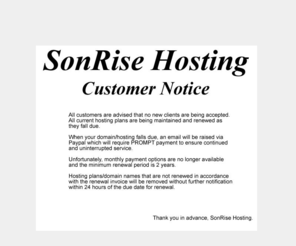 avon-dorset.com: SonRise Hosting
