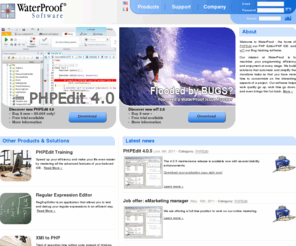 waterproof.fr: WaterProof-Home of PHPEdit the PHP Editor/PHP IDE & wIT Bug Tracking software
PHPEdit is a full featured PHP Editor/PHP IDE for Windows-It has code insight, code completion, syntax-highlighting, debugger, code browser, templates