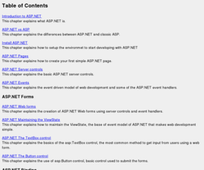 beginasp.com: Begin Learing ASP.NET - ASP.NET TUTORIALS FOR BEGINNERS
You can find asp.net tutorials, specially designed for beginners. Start learning asp.net with c# and vb.net