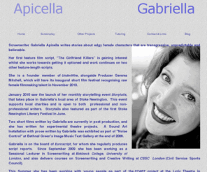 gabriellaapicella.com: Gabriella Apicella Screenwriter Tutor Stories
