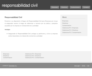 responsabilidadcivil.net: Empresas - Seguros de responsabilidad civil
Empresas, Seguros de responsabilidad civil.