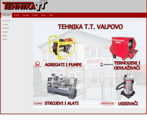 tehnikatt.com: Naslovnica - Tehnika T.T. d.o.o. Valpovo
Stranice tvrtke Tehnika T.T. d.o.o. Valpovo