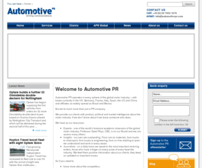 automotivepr.com: automotive pr
Automotive PR Ltd provides specialist PR services to the motor industry in the UK and globally.