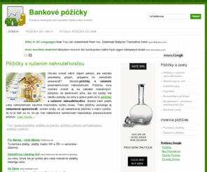 bankovepozicky.eu: Bankové pôžičky a úvery
Dostupné bankové pôžičky pre každého. Potrebujete peniaze? Skúste bankovú pôžičku online.