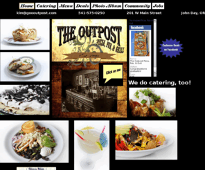 gooutpost.com: Home
The Outpost Pizza, Pub, and Grill in John Day, Oregon.