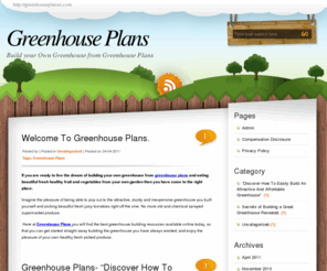 greenhouseplansx.com: Greenhouse Plans
Greenhouse Plans Information