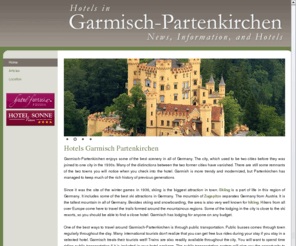 hotelsgarmisch.com: Welcome to Hotels Garmisch! | Hotels Garmisch
Hotels in Garmisch Partenkirchen. News, Information, and Hotels.