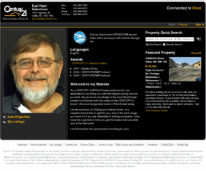 earlhain.com: Earl Hain - Real Estate Agent - Century21.ca
Earl Hain is a Real Estate professional with CENTURY 21 Solutions Realty in Olalla, BC. Click to view more information and property listings.