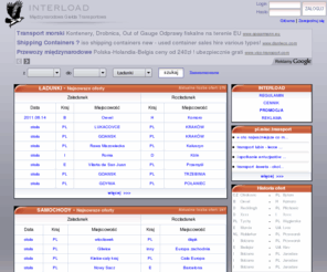 interload.net: • Bezpłatna • Giełda Transportowa INTERLOAD
Międzynarodowa Giełda Transportowa | International Transport Exchange | giełda