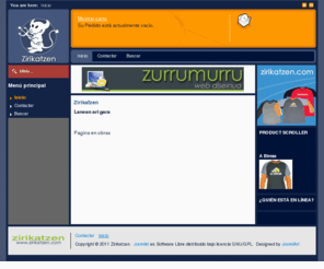 zirikatzen.com: Zirikatzen - Inicio
Joomla - sistema de gerencia de portales dinámicos y sistema de gestión de contenidos