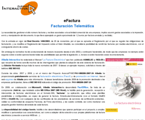 facturae.com.es: eFactura - Facturación Telemática - Factura electrónica - Factura digital
Introducción a la facturación  telemática, a la factura electrónica, a la factura digital