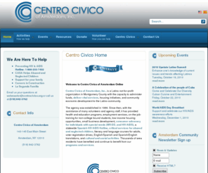 centrocivico.org: Community center supporting families and  promoting healthy lives
Centro Cívico of Amsterdam is a community service organization serving  Fulton and Montgomery county. Primarily providing services for Hispanics and families in need within the community