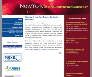 newyorkteacherscontinuingeducation.com: New York Teachers Continuing Education - New York Teacher Workshops, Conferences, and Courses
New York Teachers Continuing Education - The Best Teacher Continuing Education Workshop, Conference, and Course Directory Site for New York Teachers on the Web.