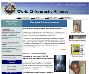 worldchiropracticalliance.org: The World Chiropractic Alliance
The World Chiropractic Alliance website, Terry Rondberg, founder.