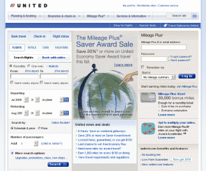 unitedoffers.com: United Airlines - Airline Tickets, Airline Reservations, Flight Airfare
Airline tickets, airline reservations, flight airfare from United Airlines. Online reservations, airline ticket purchase, electronic tickets, flight search, fares and availability and more