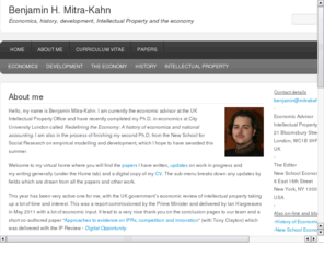 mitrakahn.com: Benjamin H. Mitra-Kahn - www.MitraKahn.com
