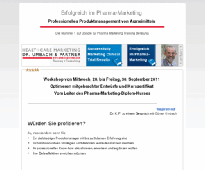 professionelles-produktmanagement.de: Erfolgreich im Pharma-Marketing : Professionelles Produktmanagement
Erfolgreich im Pharma-Marketing: Professionelles Produktmanagement