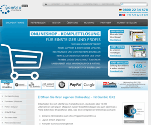 schnadt-media.de: Shopsoftware - Onlineshop Software - Webshop - Internetshop - Shopsystem - Gambio GX2 - Gambio GmbH
Shopsoftware ohne laufende Kosten inkl. Profi-Support. Die Shopsoftware ist für Einsteiger und Profis geeignet und bereits über 10.000 Mal im Einsatz - Einmalig 149 EUR