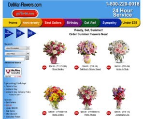 delmar-flowers.com: Discount Florist/Discount Flowers-Same day delivery anywhere in the city
Go-Florist.com, your local San Clemente florist, delivers fresh flowers throughout the San Clemente, CA area. Go-Florist.com offers same-day flower delivery on all arrangements to San Clemente CA.