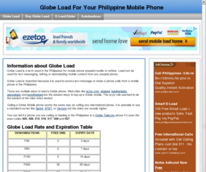 globeload.com: Globe Load - Call Globe Mobile Phone Philippines
Globe Telecom Load Information Page
