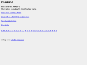 tv-intros.net: TV-INTROS
Discussion and information on Televsion show intros / openings