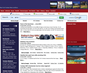 yankeebuzz.com: New York Yankees News and Buzz
Best site for current news and Buzz on the New York Yankees. What any Yankees fan could ever want!