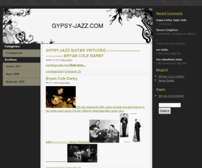 bryandarby.com: GYPSY-JAZZ.COM
BRYAN COLE DARBY GYPSY-JAZZ GUITAR ARTIST