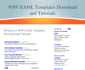 wpftemplates.com: WPF XAML Templates Download and Tutorials
WPF XAML Templates Download and Tutorials