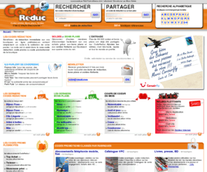 codereduc.org: Code réduction, code réduc et code promo
68 000 codes de réduction répertoriés depuis 2003. Trouvez et partagez codes promo, bons de réduction, coupons réduction et bons plans pour économiser sur vos achats sur le net.