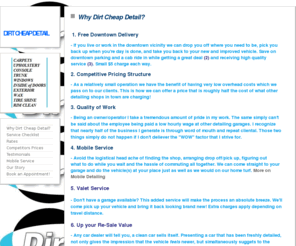 dirtcheapdetail.com: Rates - DIRT CHEAP DETAIL
Low Cost, High Quality, Automotive Detailing Service