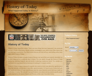 history-of-today.com: History-of-Today.com - What happened today in history
What happened today in history