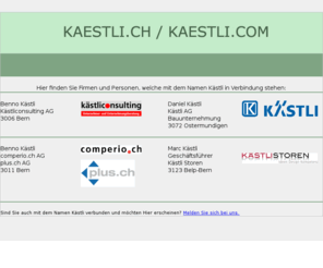 kaestli.com: Kaestli - Kaestli.ch - Kaestli.com
