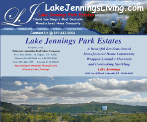 lakejenningsliving.mobi: Lake Jennings Park Estates
Retirement Community of Manufactured Homes with Some For Sale.