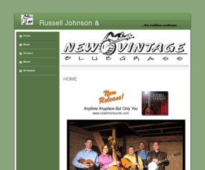 newvintagebluegrass.com: New Vintage Bluegrass
New Vintage a mainstay of the 90's national bluegrass scene has reformed with longtime singer songwriter Russell Johnson joining forces with guitarist Jon Stickley, and the songwriting duo of Alice Zincone and Rick Lafleur.  The band performs traditional, contemporary, and original bluegrass music.