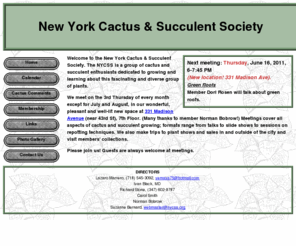 nycss.org: New York Cactus & Succulent Society
New York Cactus & Succulent Sociey