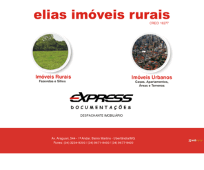 imoveiselias.com: Elias Imóveis Rurais - Imóveis Rurais
Imobiliária de imóveis rurais, sítios, fazendas.