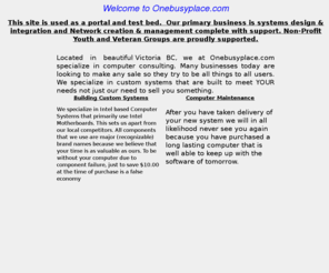 onebusyplace.com: Home Page