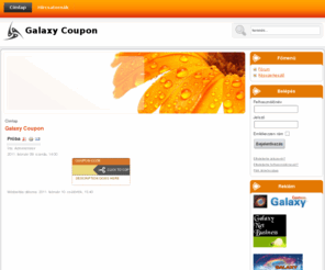 galaxy-coupon.com: Galaxy Coupon
Joomla! - a dinamikus portálmotor és tartalomkezelő rendszer